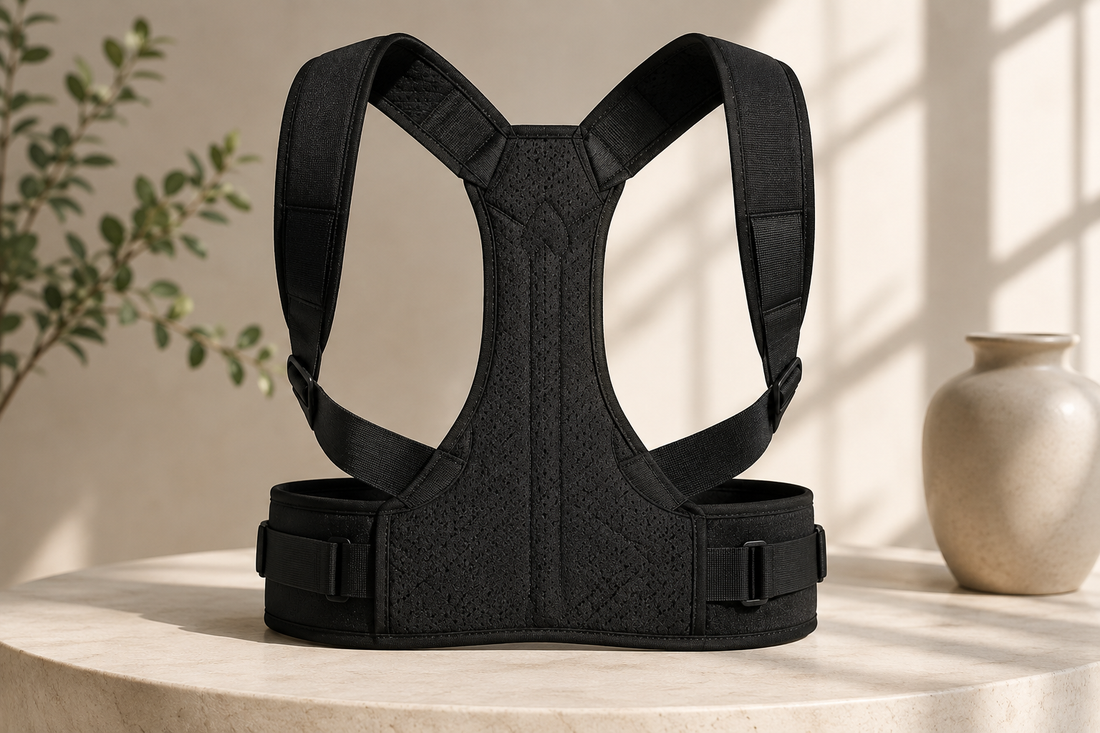AXIS posture corrector, front view of the brace